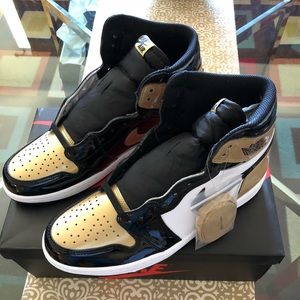 Jordan 1 Gold and black